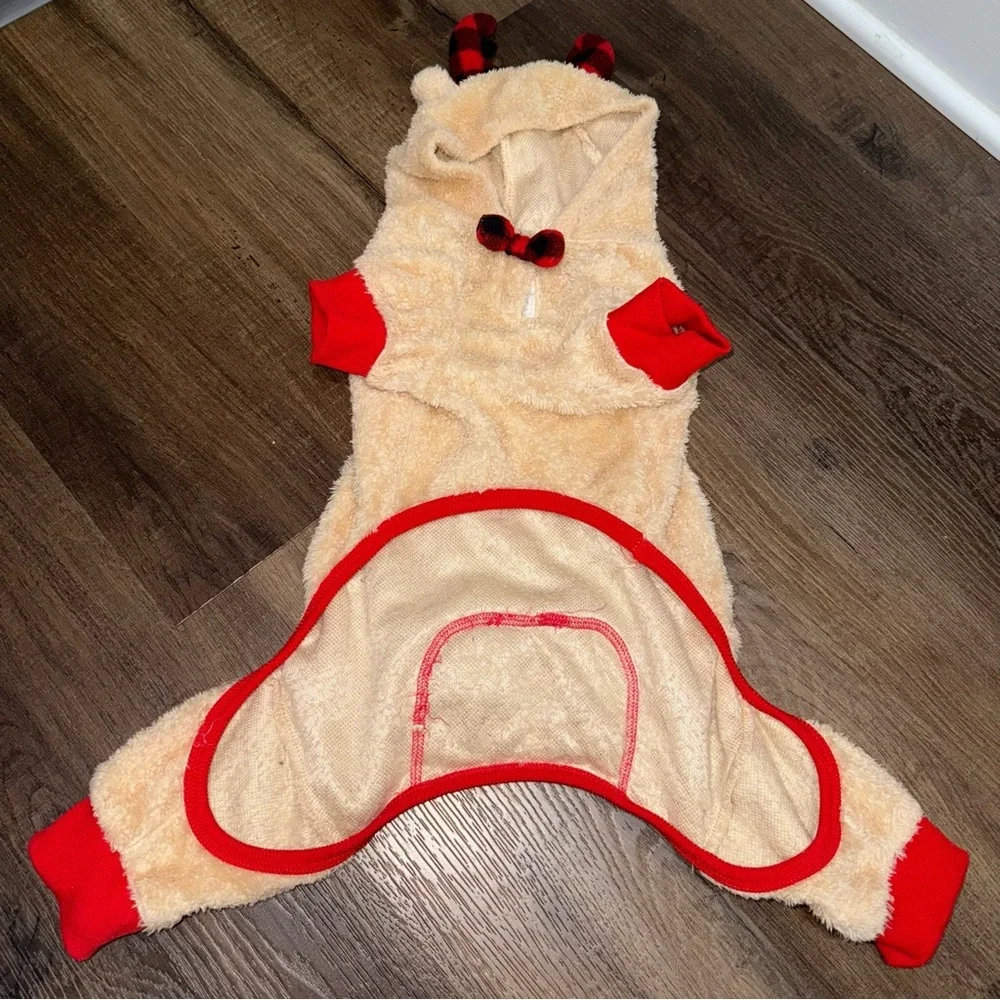 HomeGoods/TJMaxx Pet (Dog) Reindeer Holiday Pajamas Outfit